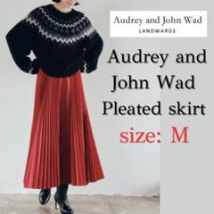 新品】Audrey and John Wad プリーツスカート レッド M - メルカリ
