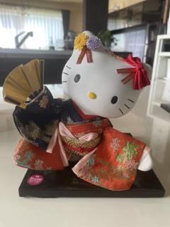 ハローキティ 日本人形 ぬいぐるみ ハローキティ 葉朗彩々 ちりめん日本人形 ぬいぐるみマスコット