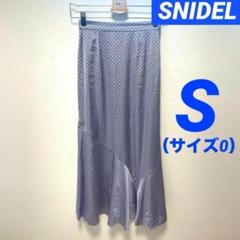 SNIDEL スナイデル ドットジャガードナロースカート ロングスカート フレア
