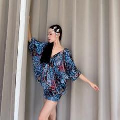 【美品 日本製社交ダンス衣装】ワンピース ドレス SORELI 水色 赤 ピンク 楽天市場】「品質良い」社交ダンス 衣装ワンピース ドレス 「S