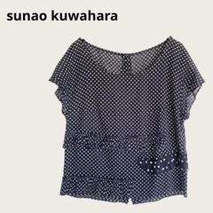 スナオクワハラsunao kuwahara コットンレースレイヤードデザイン半袖ブラウス 黒M 【レディース】 2025年最新】sunaokuwahara レディース 半袖 シャツ・ブラウスの