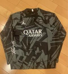 PSG パリサンジェルマン ドリルトップXS クリームxパープル 上下 新品 パリ サンジェルマン（PSG）ストライク Dri-FIT サッカードリル