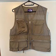 茶タグ！ノースフェイス★緑　M◎ナイロンフィッシングベスト★ 70s THE NORTH FACEノースフェイス 茶タグ ダウンベスト 緑 M