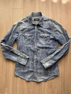 Dsquared2 ディースク デニムシャツ ダメージ加工 サイズ48 美品