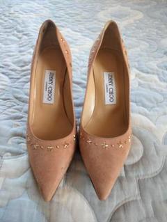 JIMMY CHOO ベージュ スエード ハイヒールサイズ35