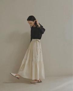 【新品タグ付き】ollun pocopoco tiered skirt