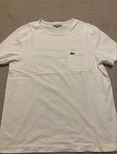 LACOSTE ホワイト トレーナー M ワッペン　刺繍　デカワニ　ホワイト LACOSTE ホワイト トレーナー M ワッペン 刺繍 デカワニ