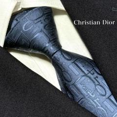 美品 クリスチャンディオール ネクタイ トロッター デカロゴ 超人気 高級 光沢