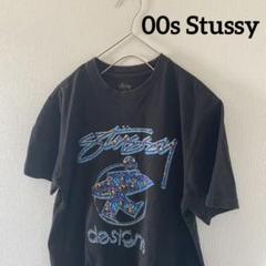 00sStussyステューシーtシャツブラック黒メンズ半袖mストリート