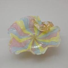 MURANO ムラノ 金彩 レース 木葉モチーフ 皿 - メルカリ