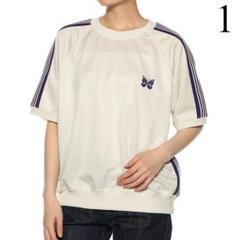 1 別注 NEEDLES 半袖スウェット 白 トラック Tシャツ ニードルズ