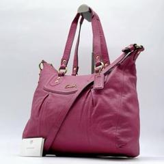 美品 COACH 2WAY ショルダーバッグ マディソン ピンク e403