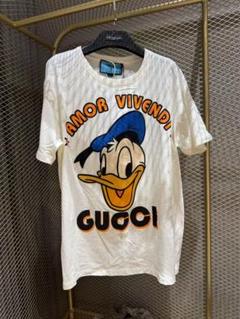 超希少✨グッチ ディズニーコラボ ドナルドダック Tシャツ 白