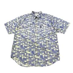 Columbia 半袖シャツ 総柄 魚　コロンビア