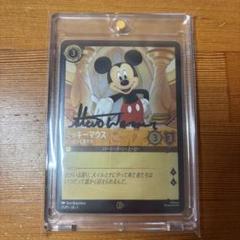 ロルカナ　スティーブ・ワーナー　直筆サイン入りカード　ディズニー　激レア サインのサムネイル