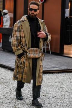 合馬公式　90s バーバリーズ　ダウンライナー付　ミドルコート　カーキL BURBERRY - バーバリーズ 90s 日本製 オールド 2way コート 90