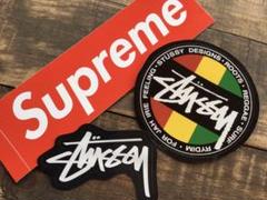 SUPREME BOX & STUSSY ステッカーセット