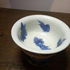 【お値下げ】盃洗 流水に金魚と水草の図☆金彩 色絵 染付 古伊万里 m70714937051_1.jpg?1681279637