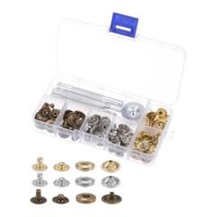 レザースナップファスナーキット 金属 プレススタッドボタンツール