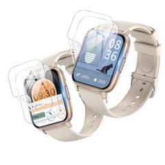 4枚入り スマートウォッチ 保護フィルム HD画面対応 気泡防止