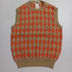 美品 BURBERRY ノバチェック ニットベストノースリーブニット バーバリーロンドン ノバチェックテープ タートルネック