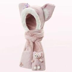 上海 ディズニー リーナベル ファンキャップ マフラー帽子