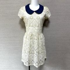 LIZLISA 総レース　ワンピース　白　ホワイト　姫系　平成　フェアリー 姫系 平成ギャル 花柄ワンピ y2k 00s フェアリーグランジlizlisa