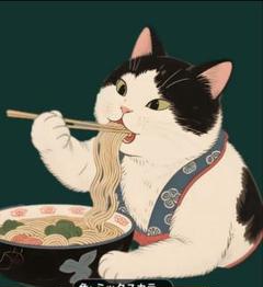 むぎ様　専用　ラーメン 猫ちゃん転写シート