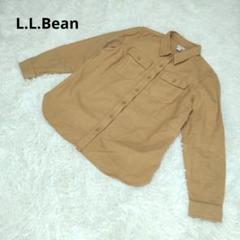 『L.L.Bean』エルエルビーン(М)長袖 シャツ 無地 古着