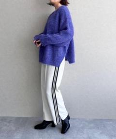 美品、ローリーズファーム、サイドライントラックパンツ、アイボリー