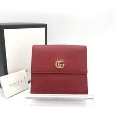正規品 極美品 グッチ財布 グッチ折り財布 グッチGGマーモント グッチレザー