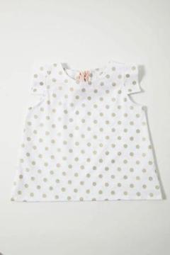 【70%OFF】新品子供服キッズ100 ドットプリントブラウス pilkku