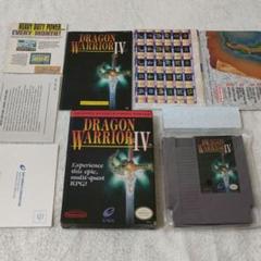 NES ドラゴンクエスト4 FCソフト 箱説地図付き 海外版 レア