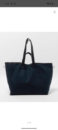 ＜KASSL EDITIONS＞TOTE CANVAS/バッグ　ネイビー