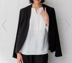 23区 濃紺 ラメ ノーカラー ジャケット 38 OL DMW 未使用に近い