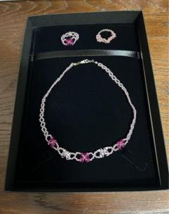 【新品】花モチーフ　ネックレスセット　ハンドメイド