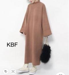 【美品】KBF BIGニットワンピース　オレンジ