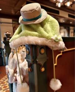 上海ディズニー オルメル ぽんぽん付きふわふわファンキャップ