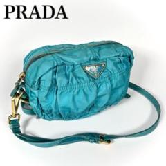 PRADA プラダ ナイロン ショルダーバッグ トライアングルロゴ