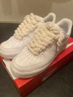 Nike Air Force 1 ホワイト ロープシューレースのサムネイル