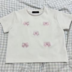 JILTU ジルチュ リボン Tシャツ ribbon tee pink