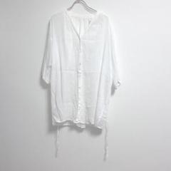 ✨綿100%✨ ローリーズファーム 【F】ロングシャツ バックリボン 白