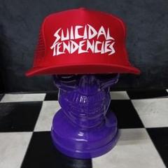 ハードコアパンクバンドSUICIDALTENDENCIESメッシュキャップ赤