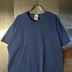 USA古着無地Tシャツ XLサイズ GILDAN ブルー