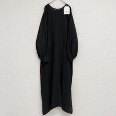 カルドファブリカ　2wayシャツワンピース　ロングガウン　タッセル　ボリューム袖 カルドファブリカ 2wayシャツワンピース ロングガウン タッセル