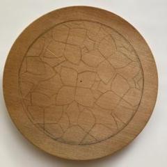 鎌倉彫 桂 木地 尺3 盆 ハンドメイド 木工 木彫 木材・板