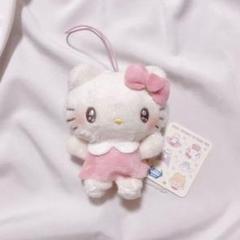 ꒰ タグ付き ꒱ ハローキティ マスコットぬいぐるみ ♡