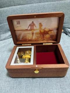 お値下げ　美品　オルゴール　ジュエリーボックス　木製　動作確認済み　ミスチル 未使用 足利銀行 オルゴール付きジュエリーボックス 非売品