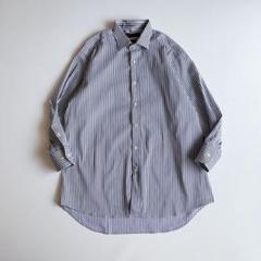 極美品　エトロ　ドレスシャツ　ストライプ　大きいサイズ　コットン　イタリア製