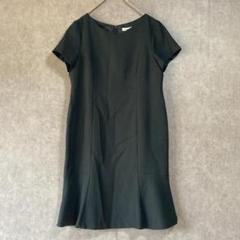 【美品】Avemme(21ABR)フォーマルワンピース＊半袖＊オーバーサイズ＊黒